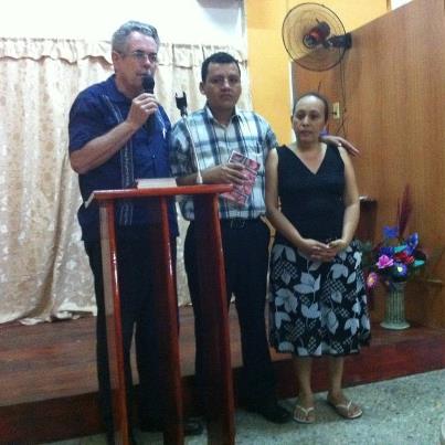 Elder installation at Barrio Cabaas, San Pedro Sula, Honduras