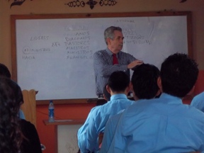 Bob teaching a leadership seminar in Guatemala